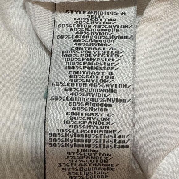 HD In Paris Dress Womens Medium White Lace Long Sleeve High Neck Shift Party - Picture 8 of 8